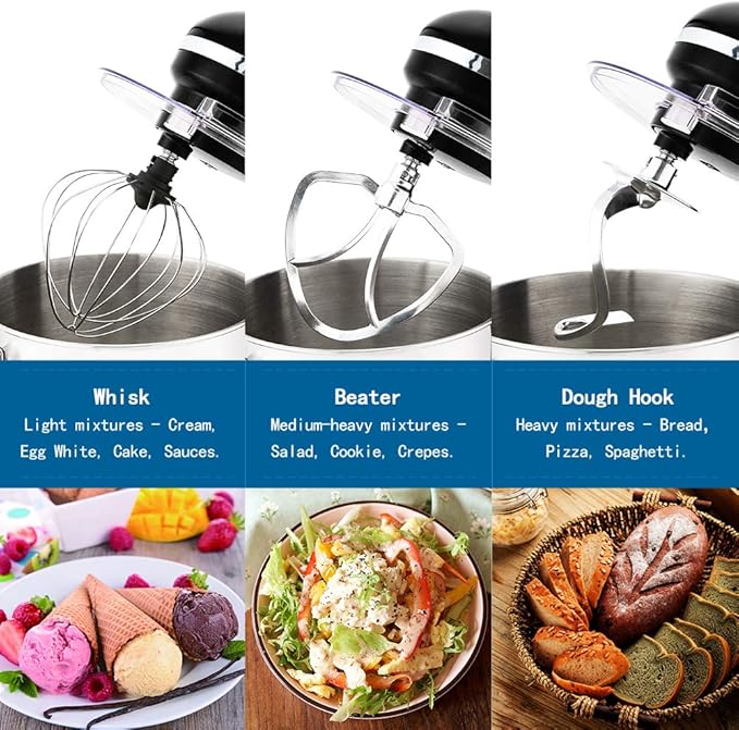 AUCMA 7L Stand Mixer | 1400W, 6-Speed, Tilt-Head, Single Handle, Electric