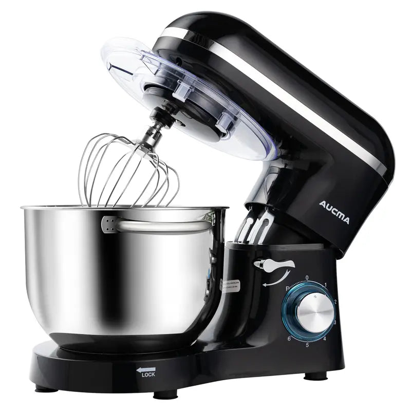 AUCMA 6.5QT Stand Mixer | 660W, 6-Speed, Tilt-Head, Electric