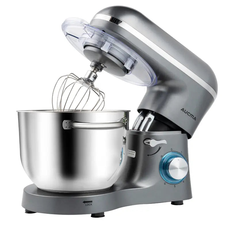 AUCMA 6.5QT Stand Mixer | 660W, 6-Speed, Tilt-Head, Electric