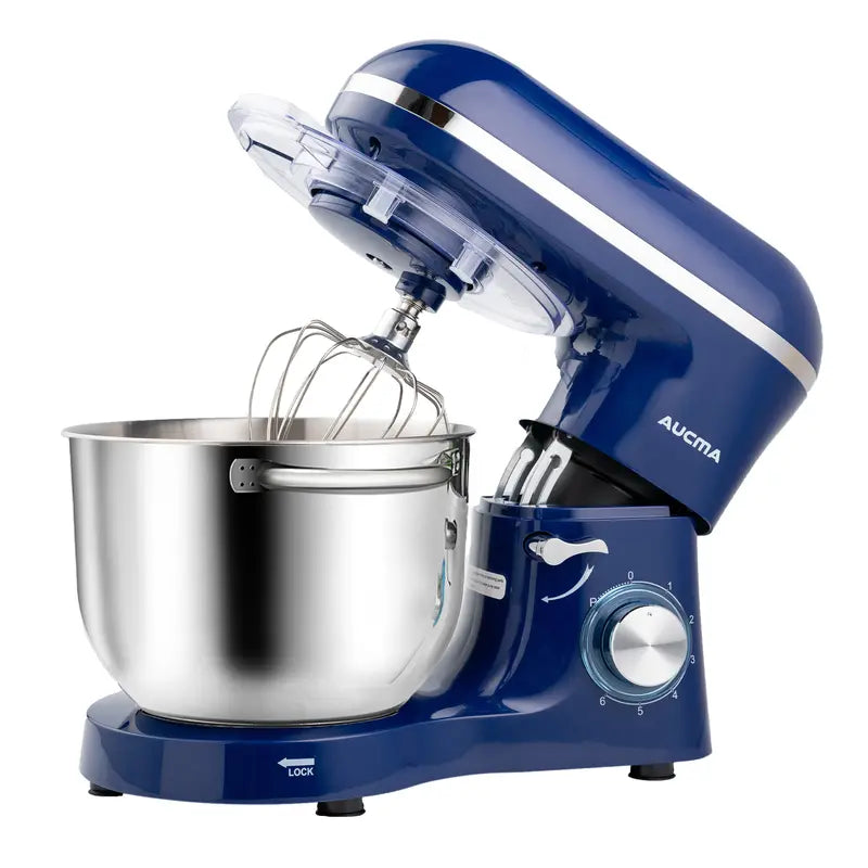 AUCMA 6.5QT Stand Mixer | 660W, 6-Speed, Tilt-Head, Electric