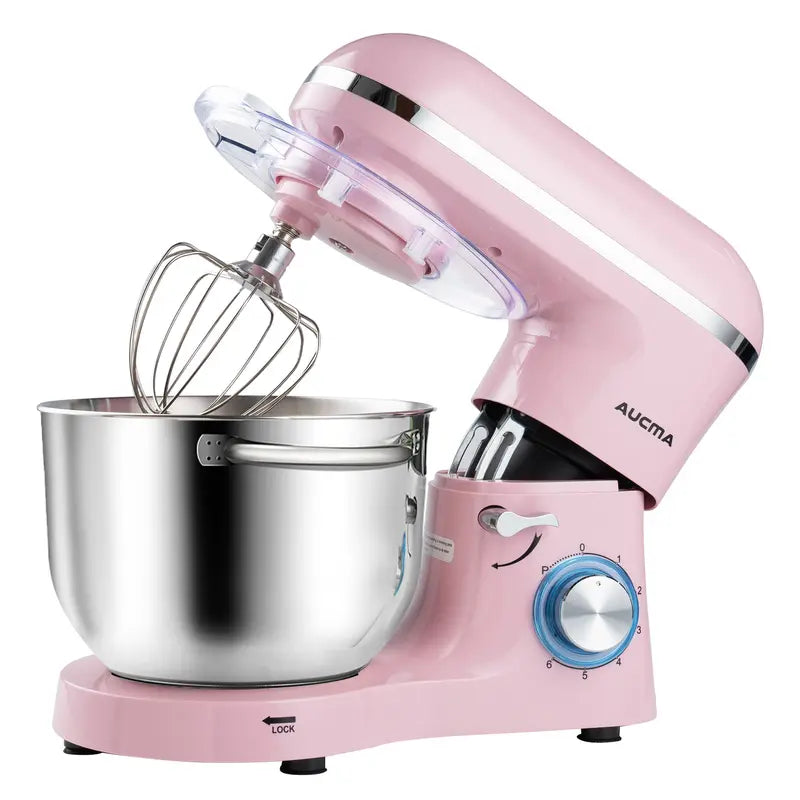 AUCMA 6.5QT Stand Mixer | 660W, 6-Speed, Tilt-Head, Electric
