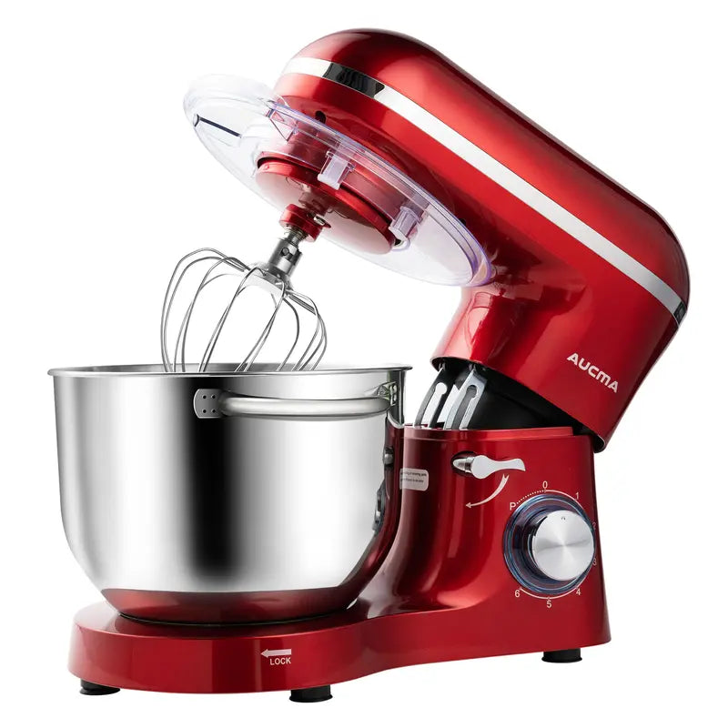 AUCMA 6.5QT Stand Mixer | 660W, 6-Speed, Tilt-Head, Electric
