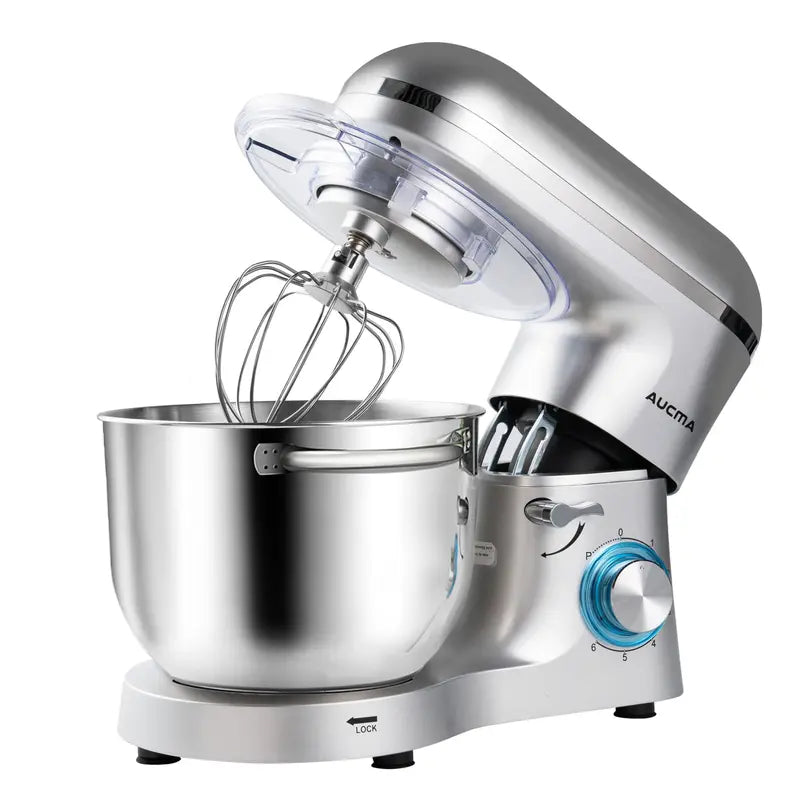 AUCMA 6.5QT Stand Mixer | 660W, 6-Speed, Tilt-Head, Electric