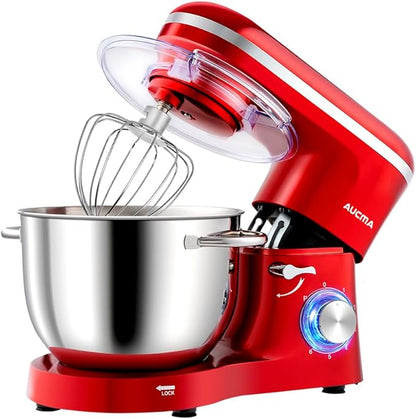 AUCMA 6.2L Stand Mixer | 1400W, 6-Speed, Tilt-Head, Dual Handles, Electric