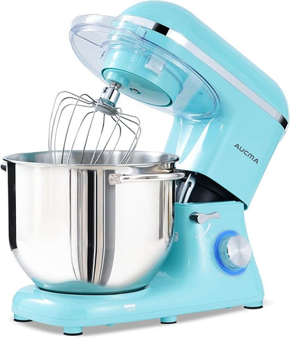 AUCMA 7.5L Stand Mixer | 1400W, 6-Speed, Tilt-Head, Dual Handles, Electric