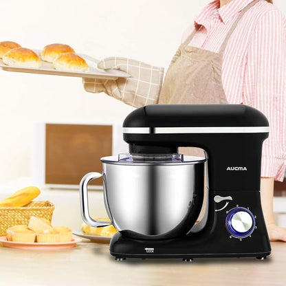 AUCMA 7L Stand Mixer | 1400W, 6-Speed, Tilt-Head, Single Handle, Electric