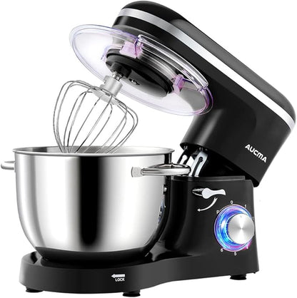AUCMA 6.2L Stand Mixer | 1400W, 6-Speed, Tilt-Head, Dual Handles, Electric