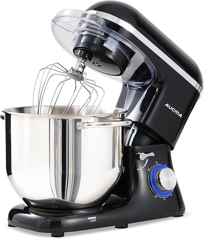 AUCMA 7.5L Stand Mixer | 1400W, 6-Speed, Tilt-Head, Dual Handles, Electric